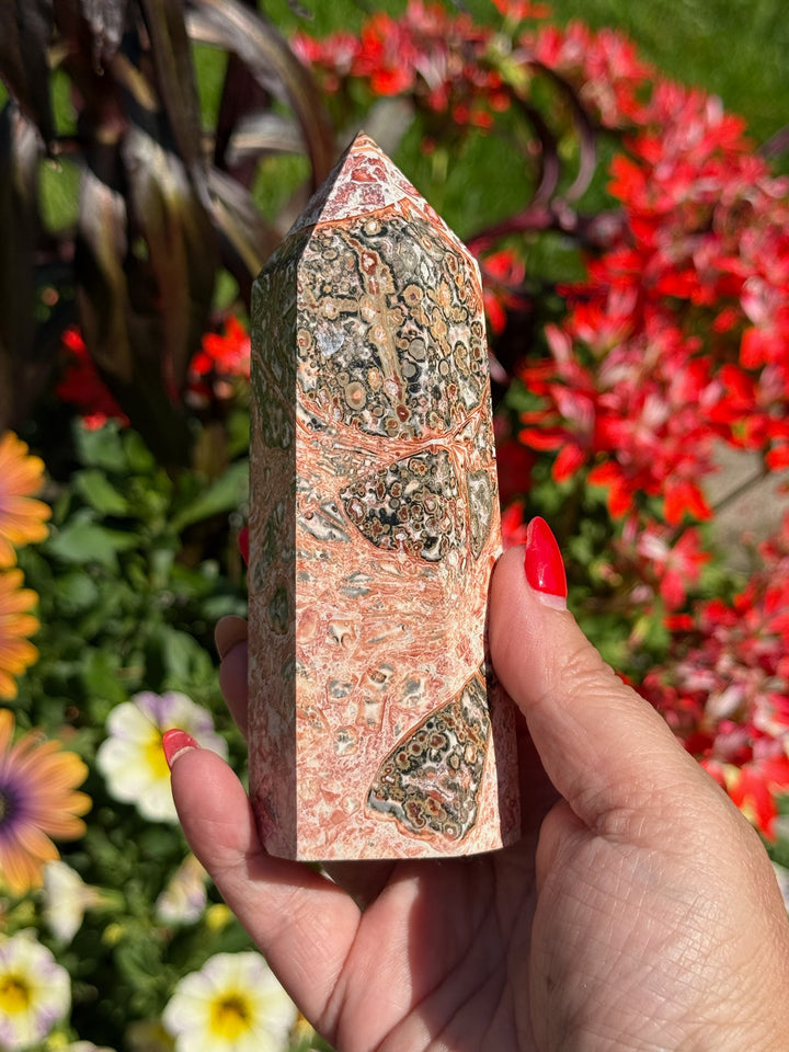 Leopard Skin Jasper Tower