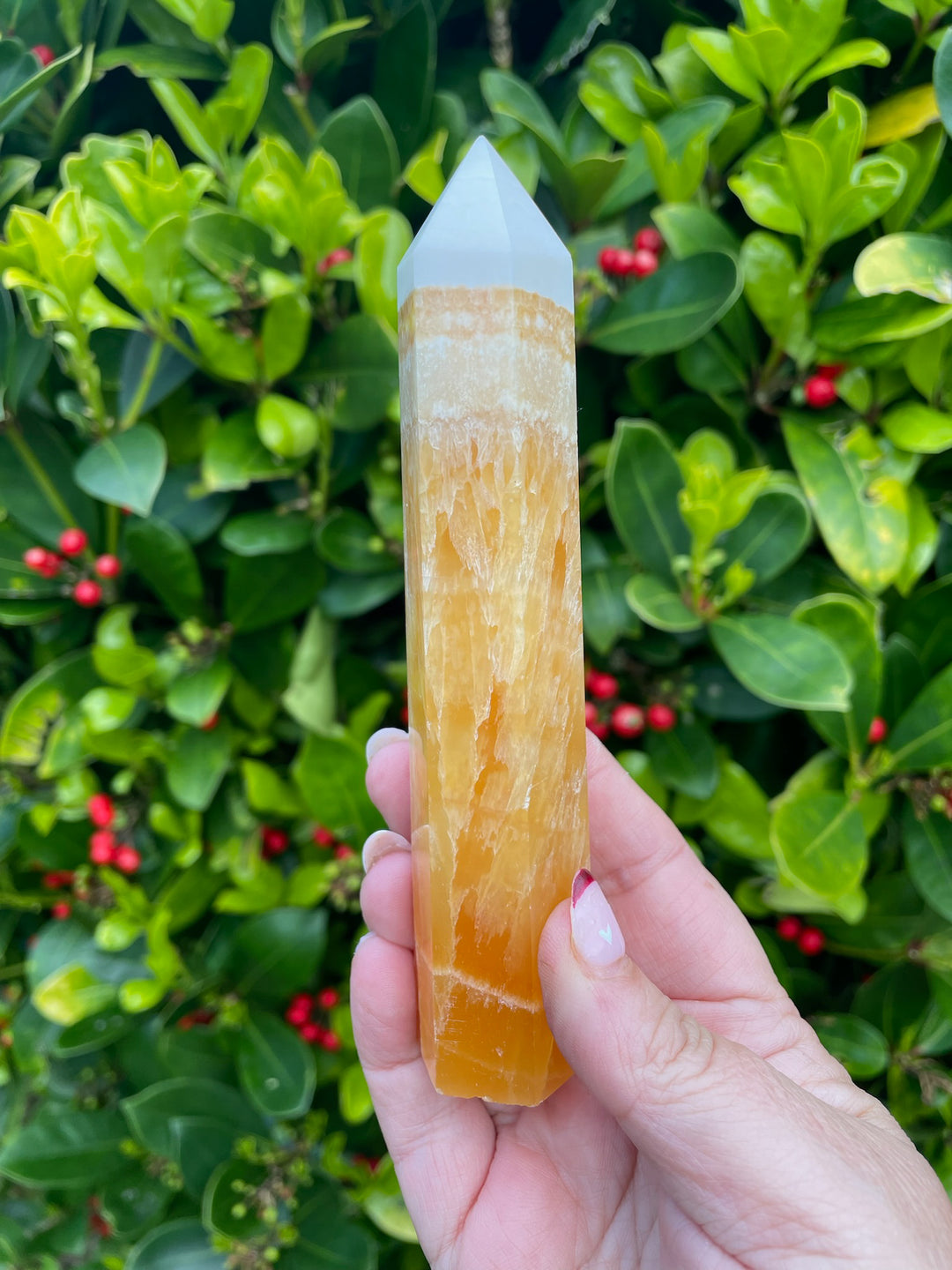 Orange Calcite Tower