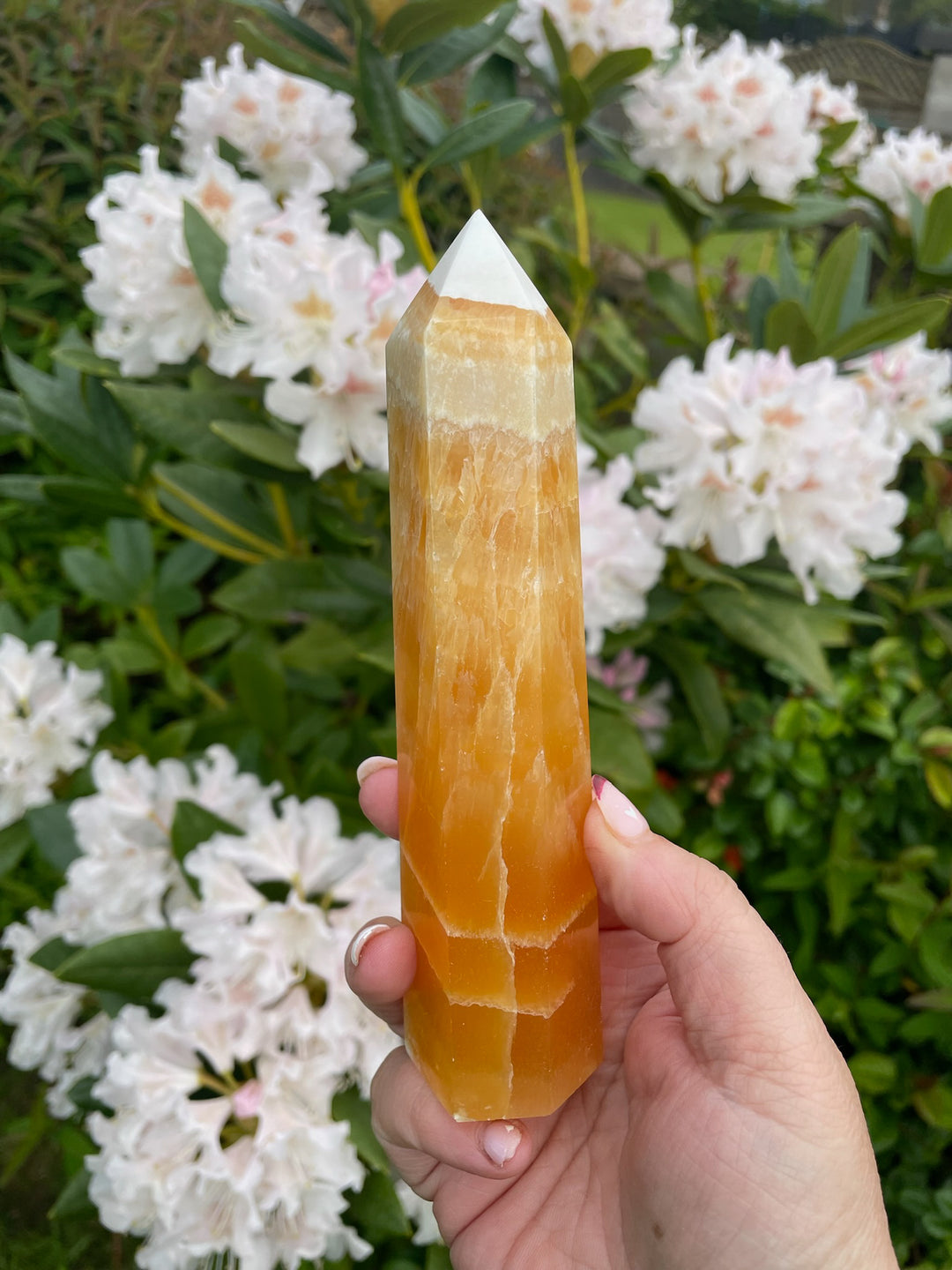 Orange Calcite Tower