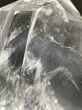 Load image into Gallery viewer, Large Special Blue Feather Quartz Tower with Stand
