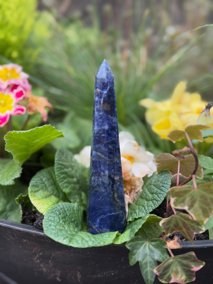 Sunset Sodalite Tower Carving