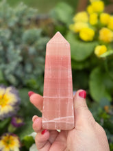 Load image into Gallery viewer, Rose Pink Calcite Tower
