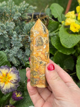 Load image into Gallery viewer, Yellow Crazy Lace Agate Tower
