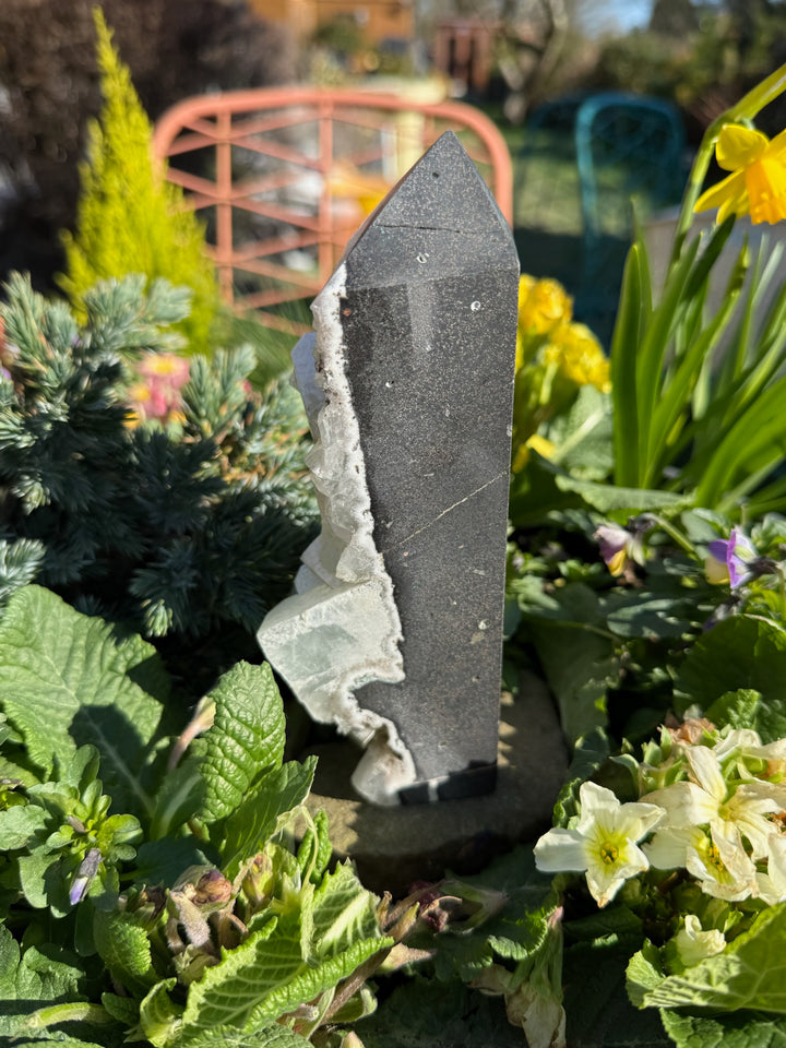 Natural Green Fluorite Tower