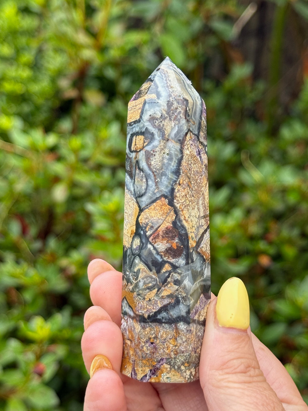 Unusual Fluorite and Chalcedony Tower