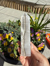 Load image into Gallery viewer, Uv Reactive Smoky Mangano Calcite Tower
