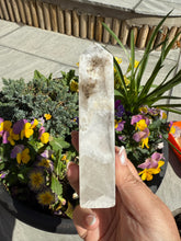Load image into Gallery viewer, Uv Reactive Smoky Mangano Calcite Tower
