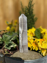 Load image into Gallery viewer, Uv Reactive Smoky Mangano Calcite Tower
