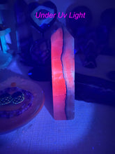 Load image into Gallery viewer, Uv Reactive Smoky Mangano Calcite Tower
