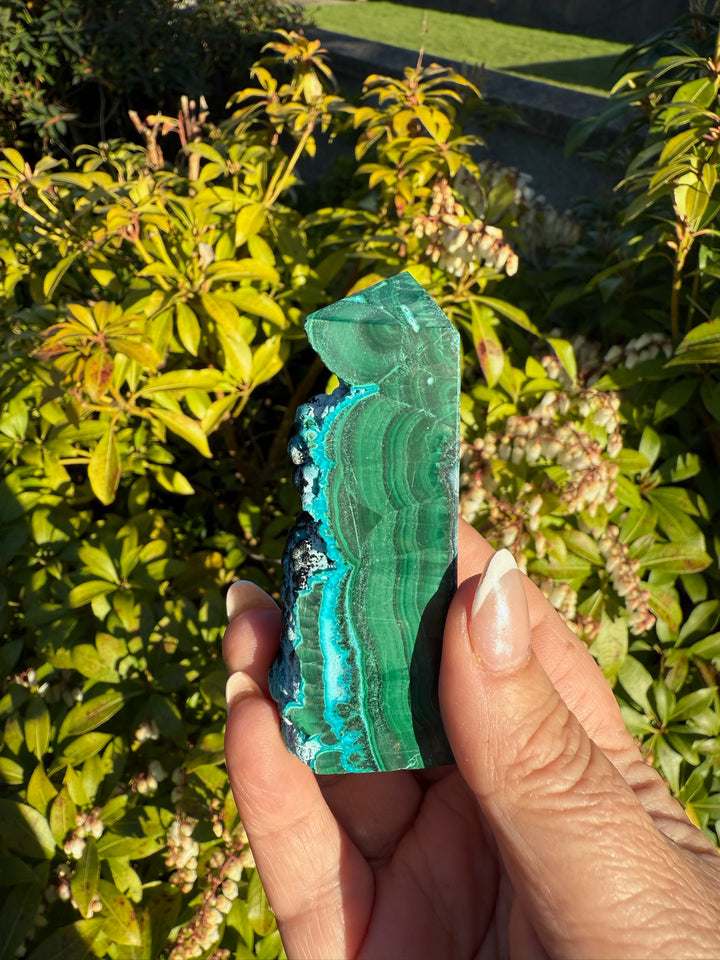 Chrysocolla and Malachite Tower