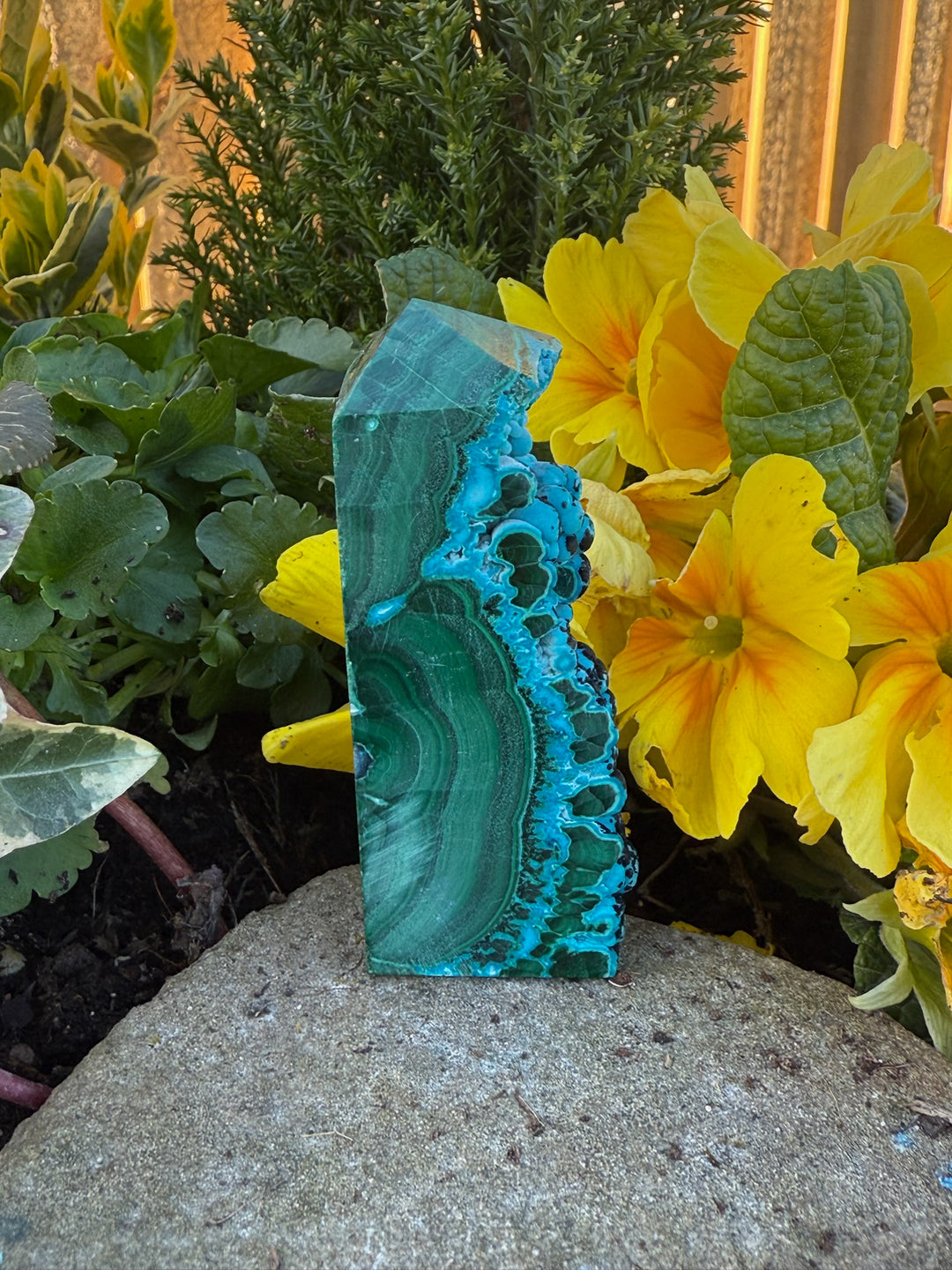 Chrysocolla and Malachite Tower
