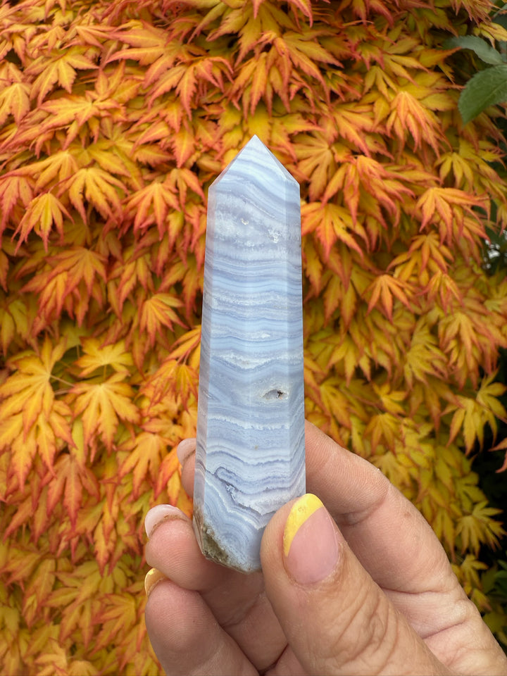 Blue Lace Agate Tower Point