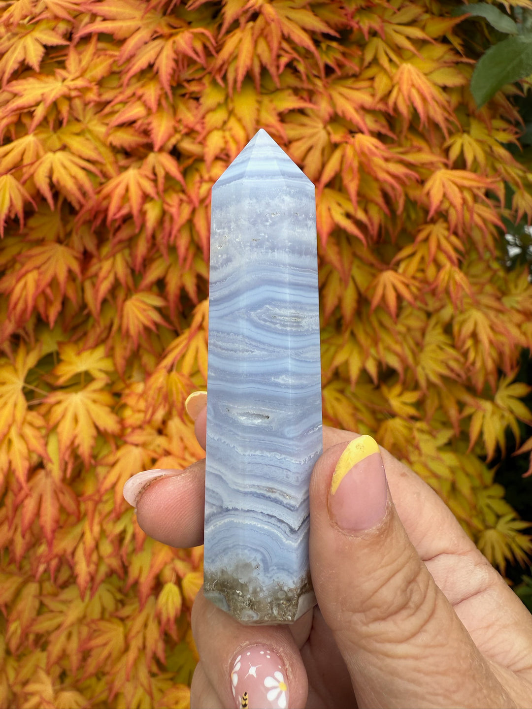 Blue Lace Agate Tower Point