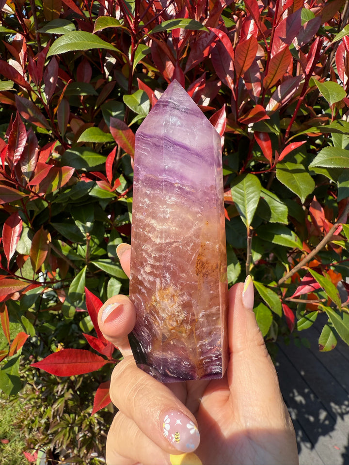 Incredible Jelly Fluorite Tower Point