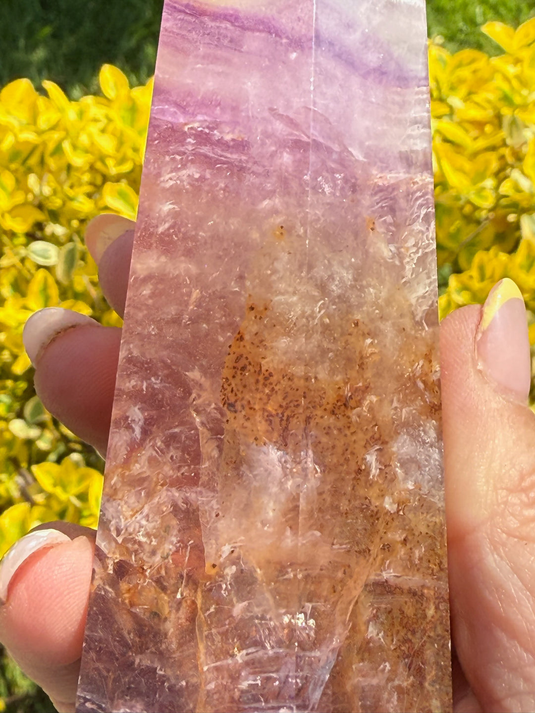Incredible Jelly Fluorite Tower Point