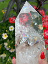 Load image into Gallery viewer, Clear Quartz Tower with Rainbows
