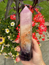 Load image into Gallery viewer, Rare Purple Fluorite Tower with Dendrites
