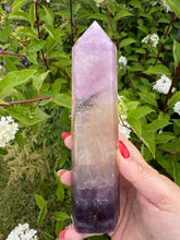 Load image into Gallery viewer, Rare Purple Fluorite Tower with Dendrites
