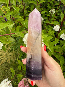 Rare Purple Fluorite Tower with Dendrites