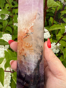 Rare Purple Fluorite Tower with Dendrites