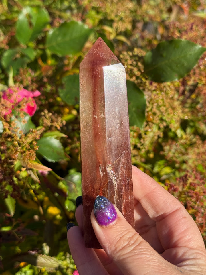 Red Rutilated Quartz Tower