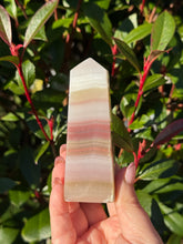 Load image into Gallery viewer, Pink Banded Calcite Tower
