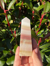 Load image into Gallery viewer, Pink Banded Calcite Tower
