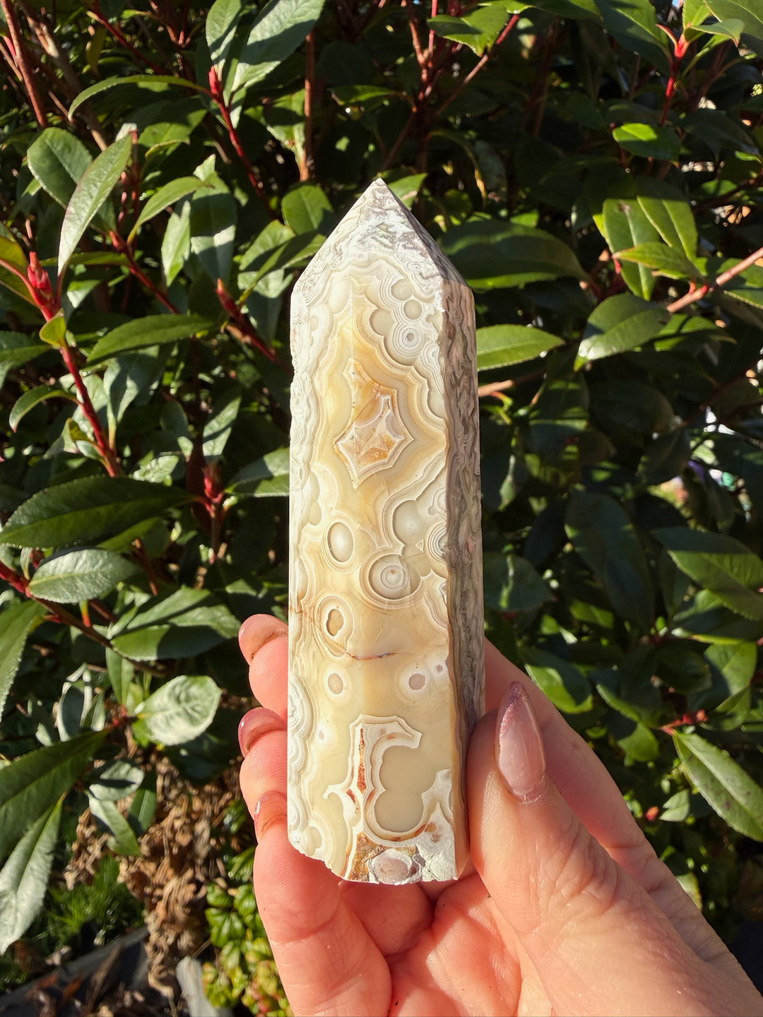 Crazy Lace Agate Tower From Mexico