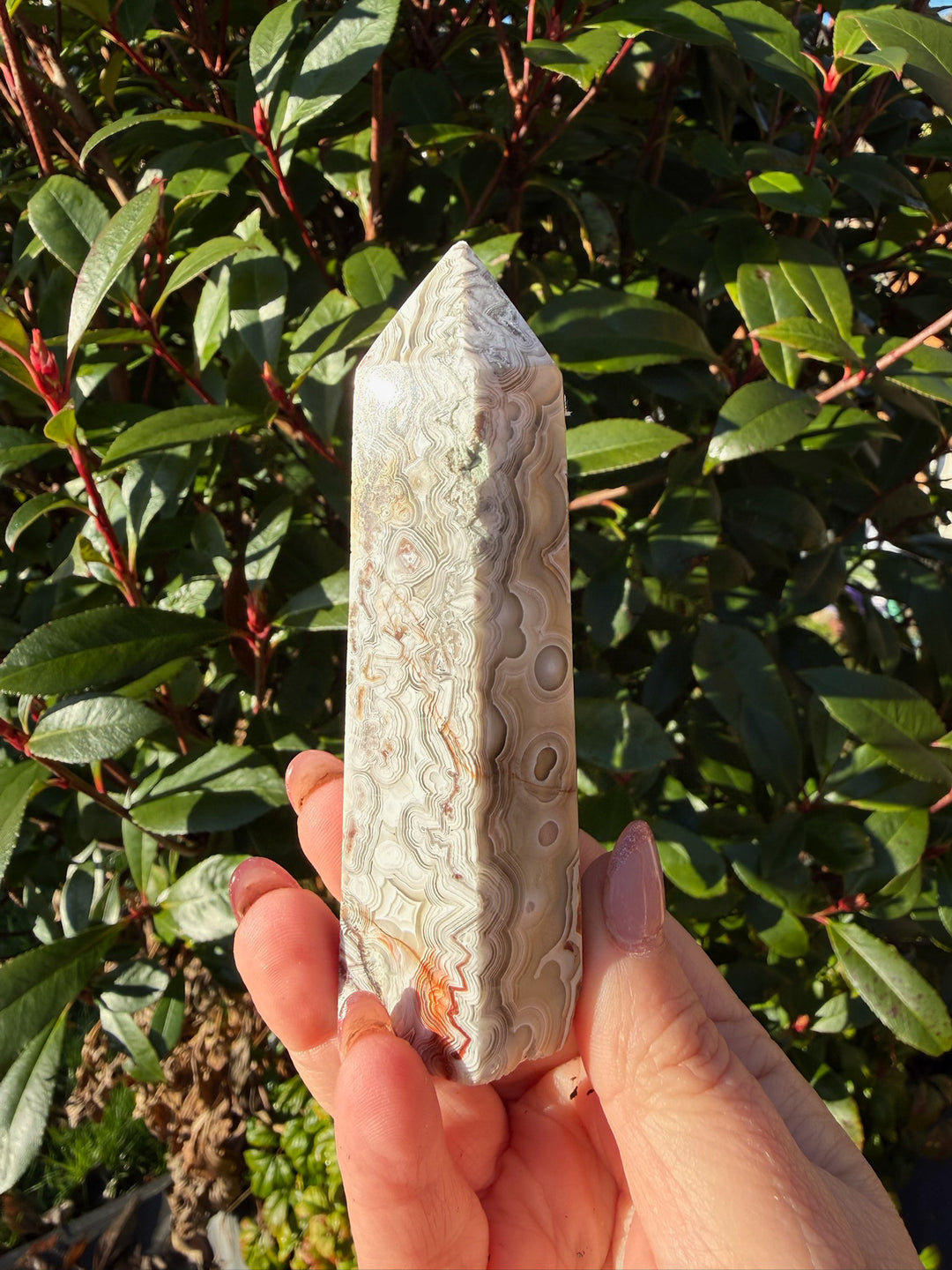 Crazy Lace Agate Tower From Mexico