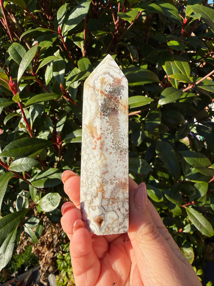 Crazy Lace Agate Tower From Mexico