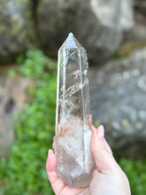 Load image into Gallery viewer, Smoky Quartz Tower Point on a Custom Stand
