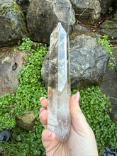 Load image into Gallery viewer, Smoky Quartz Tower Point on a Custom Stand
