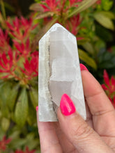 Load image into Gallery viewer, Uv Reactive Smoky Mangano Calcite Tower
