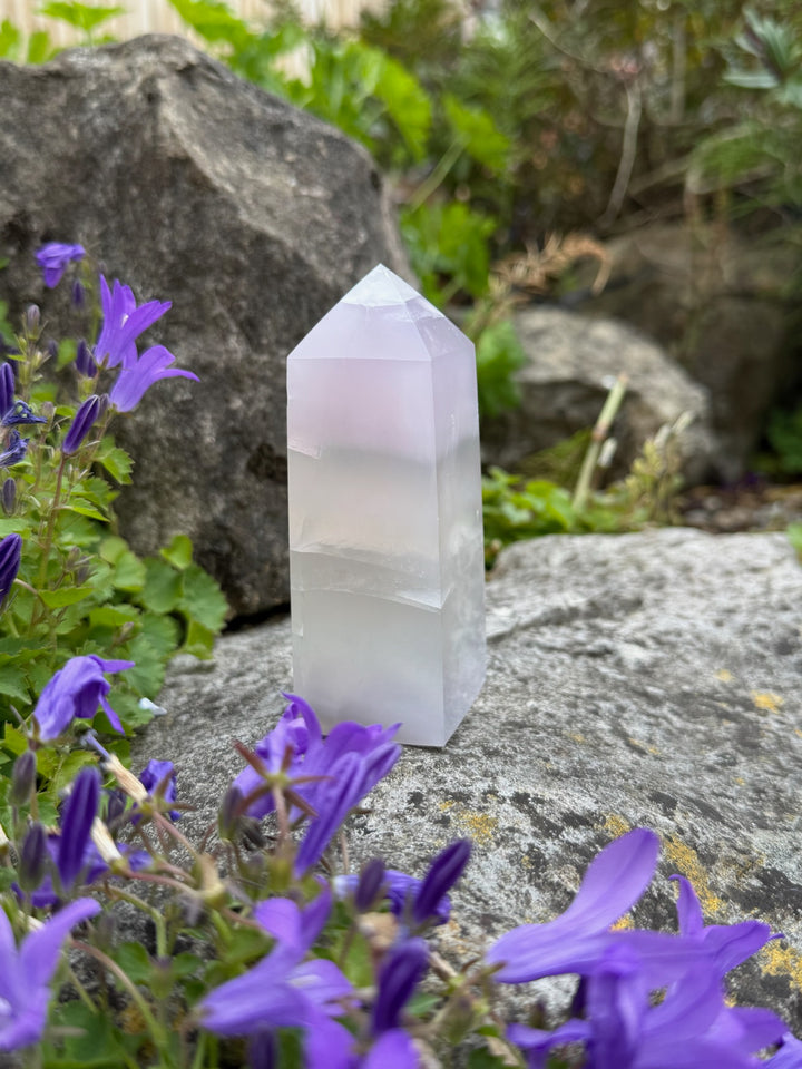 UV Reactive Lavender Fluorite Tower