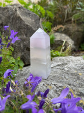 Load image into Gallery viewer, UV Reactive Lavender Fluorite Tower
