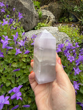 Load image into Gallery viewer, UV Reactive Lavender Fluorite Tower
