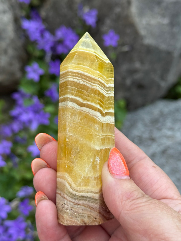 Jelly Yellow Fluorite Tower