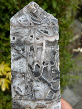 Load image into Gallery viewer, Statement Sparkly Druzy Quartz Sphalerite Tower
