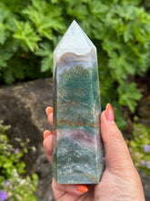 Load image into Gallery viewer, Quality Moss Agate Tower
