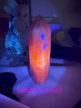 Load image into Gallery viewer, Uv Reactive Pink Kunzite Tower High Quality
