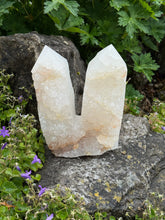 Load image into Gallery viewer, Large Statement Quartz Twin Point Tower
