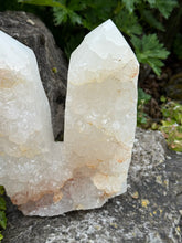 Load image into Gallery viewer, Large Statement Quartz Twin Point Tower
