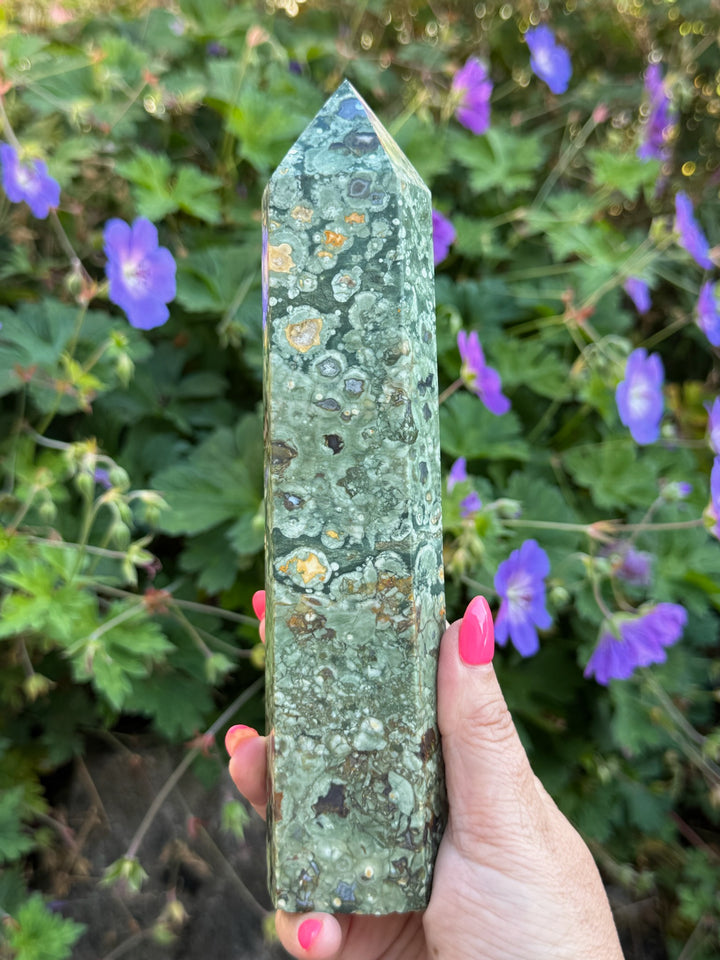 Rhyolite Tower Rainforest Jasper Carving