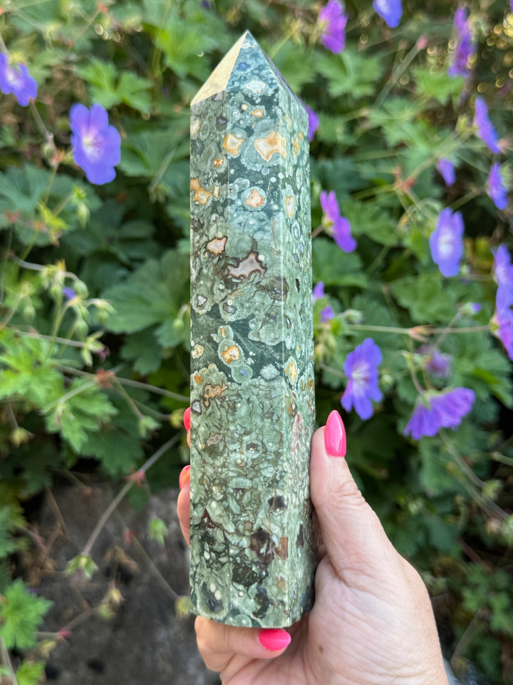 Rhyolite Tower Rainforest Jasper Carving