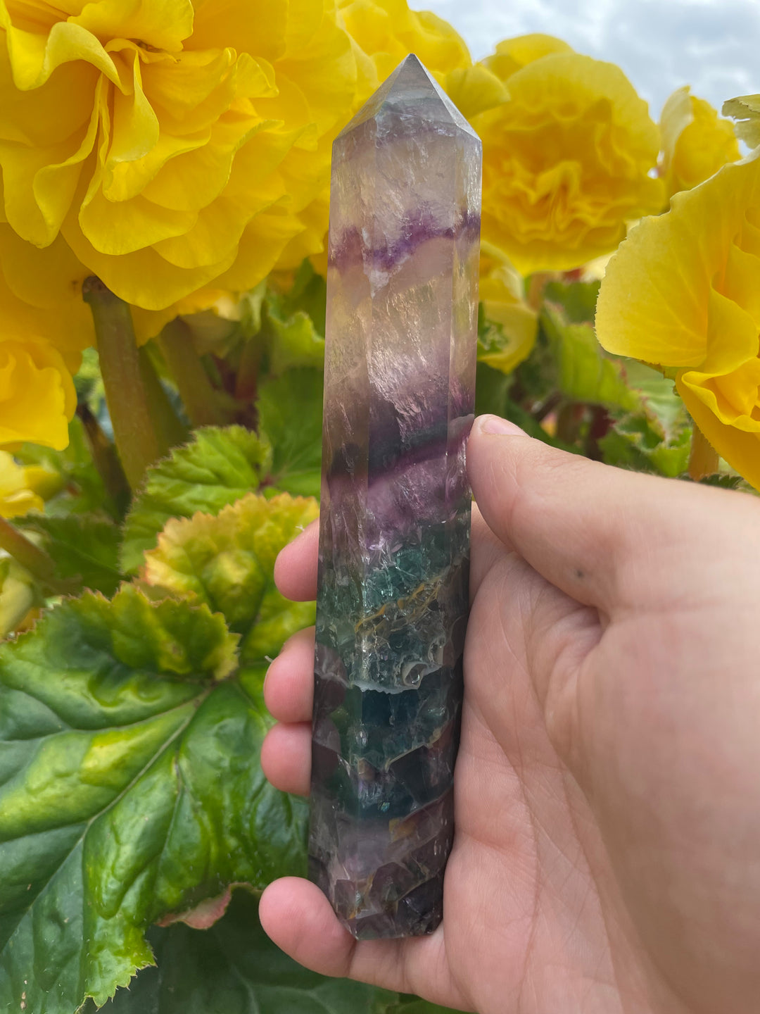Multicoloured Fluorite Tower