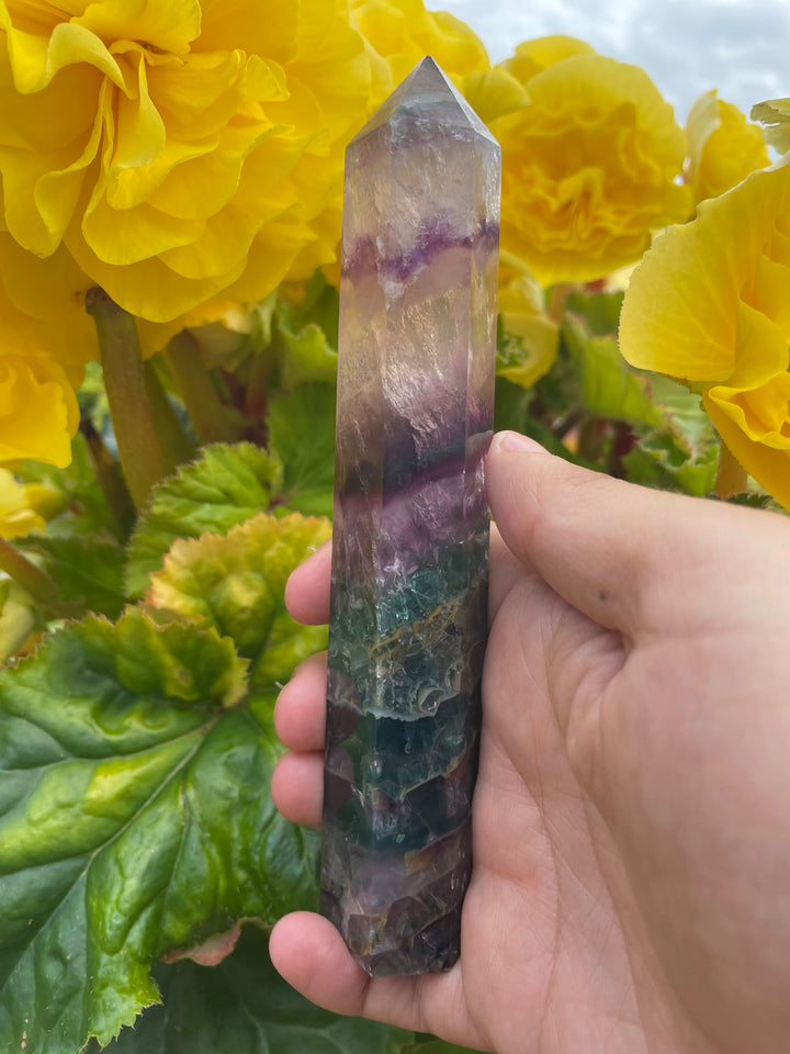 Multicoloured Fluorite Tower