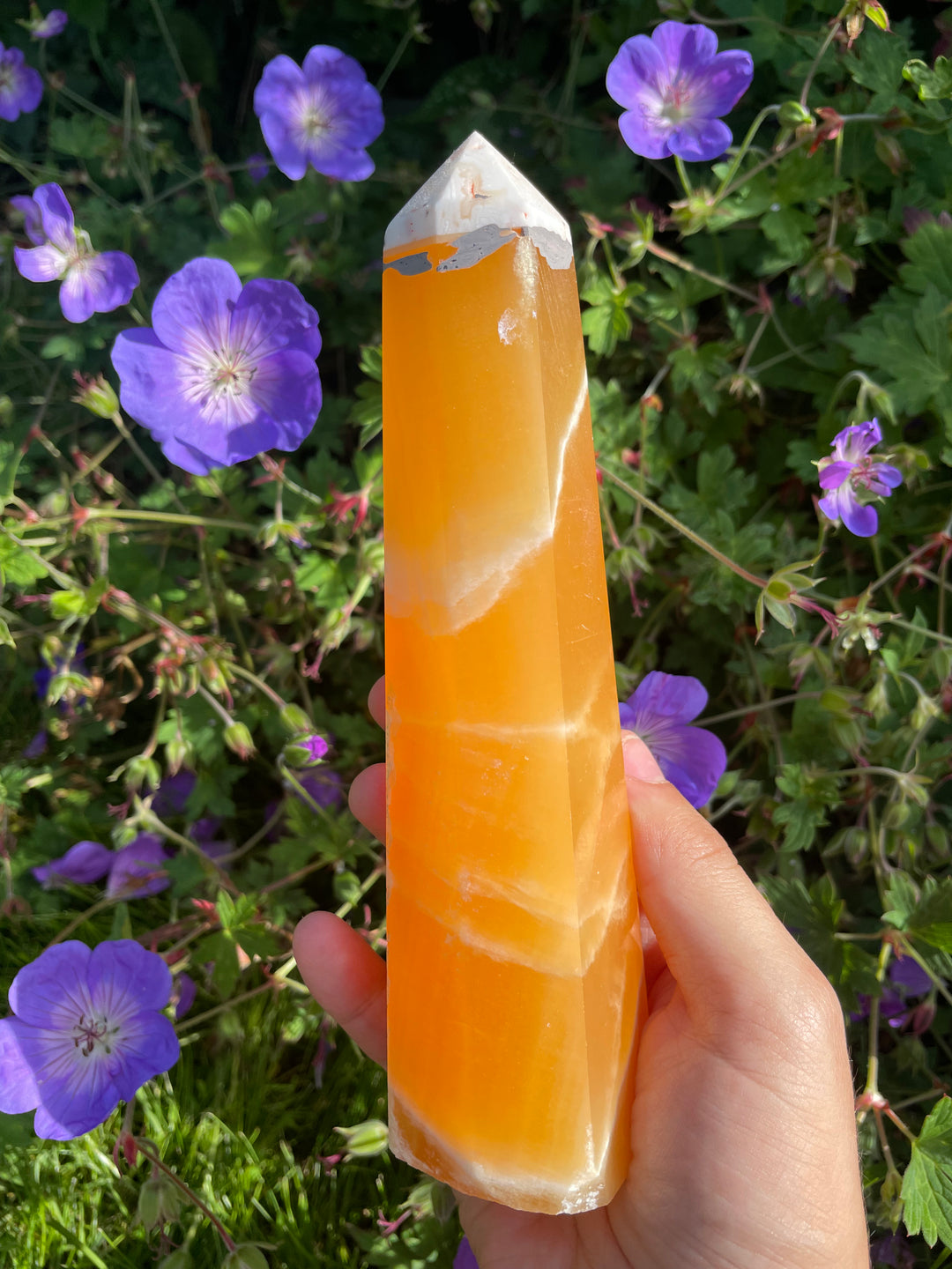 Orange Calcite Tower