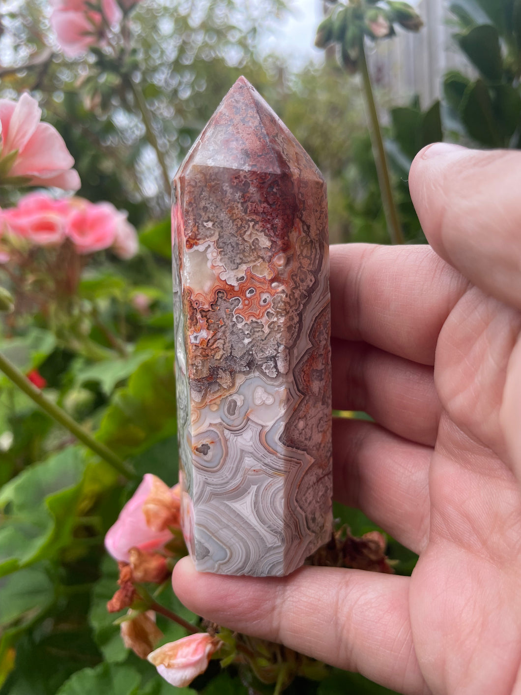 Crazy Lace Agate Tower