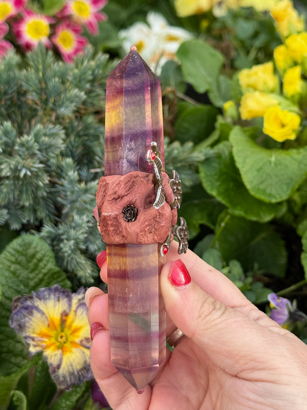 Fluorite Double Terminated Manifestation Wand