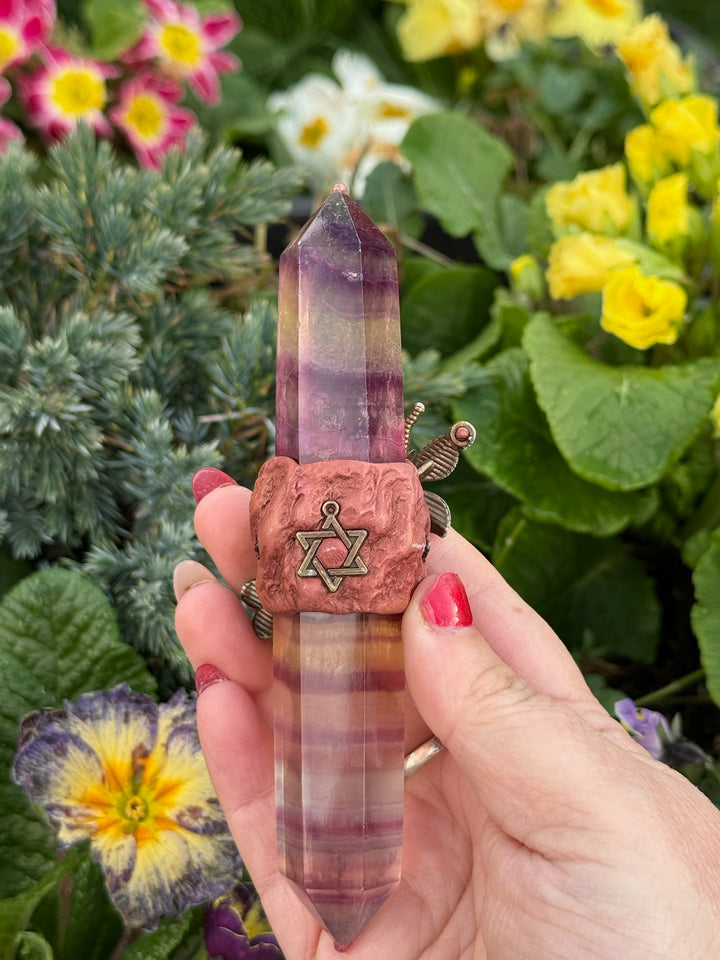 Fluorite Double Terminated Manifestation Wand